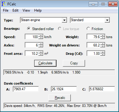 FCalc Screen